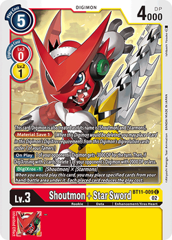 Shoutmon + Star Sword BT11-009