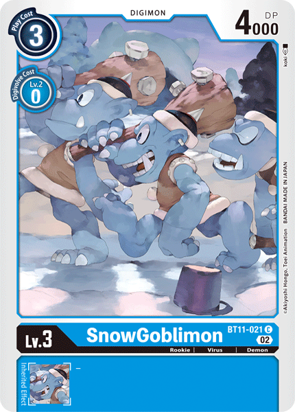 SnowGoblimon BT11-021 Full hd image