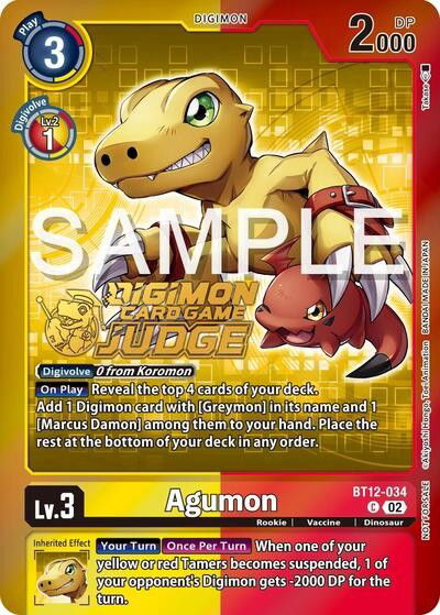 Agumon - BT12-034 Crop image Wallpaper