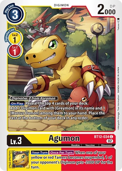 Agumon - BT12-034 Full hd image