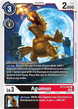 Agumon - BT12-059