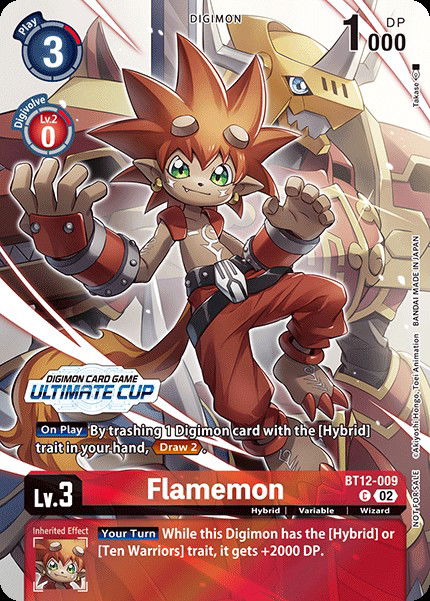 Flamemon BT12-009 Crop image Wallpaper