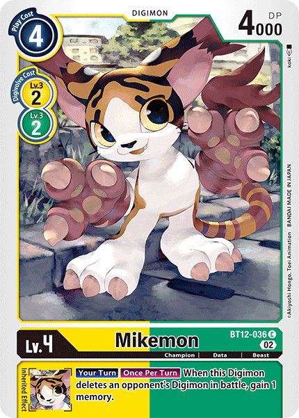 Mikemon BT12-036 Crop image Wallpaper