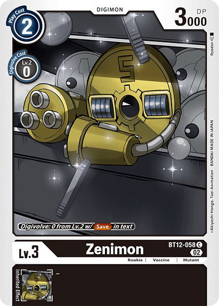 Zenimon BT12-058 Crop image Wallpaper