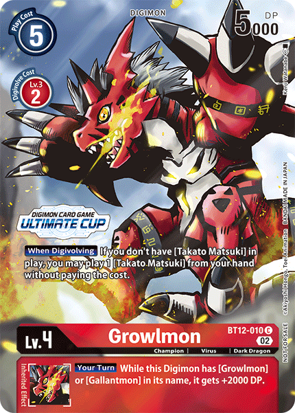 Growlmon BT12-010 Full hd image