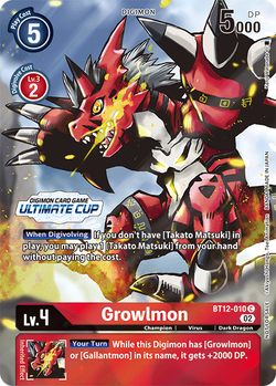 Growlmon BT12-010 image