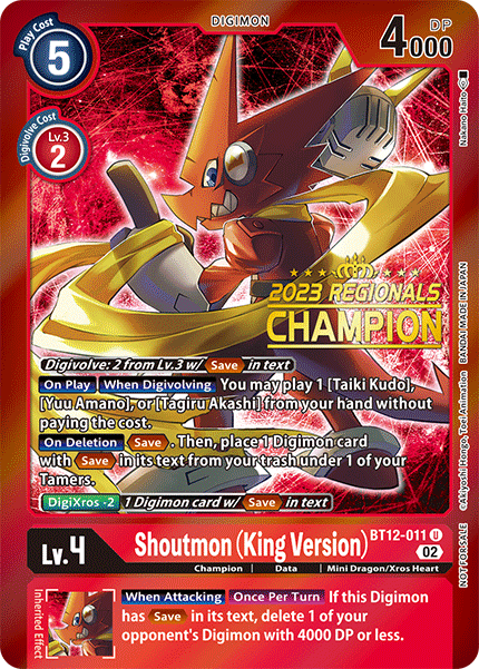 Shoutmon (King Version). BT12-011 Full hd image