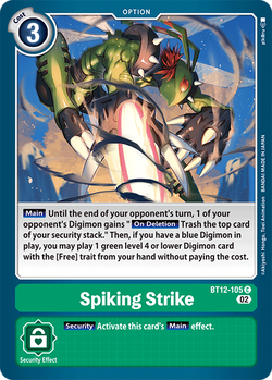 Spiking Strike BT12-105