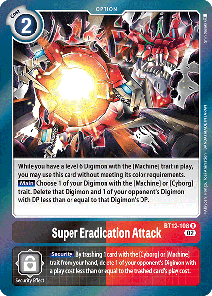 Super Eradication Attack BT12-108 Full hd image