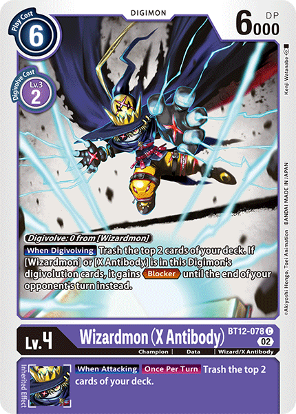 Wizardmon (X Antibody) BT12-078 Full hd image