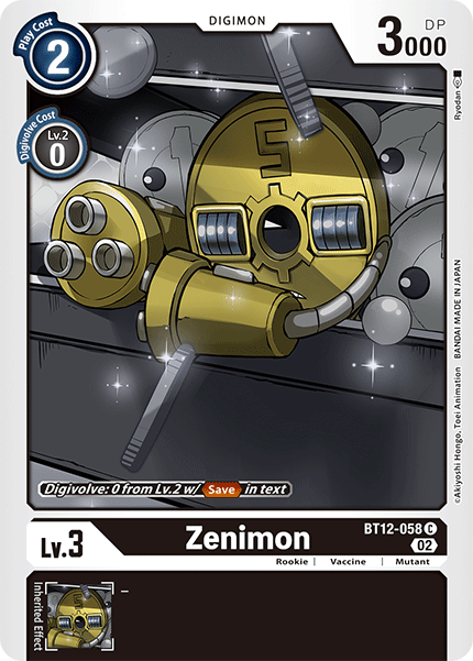 Zenimon BT12-058 Full hd image