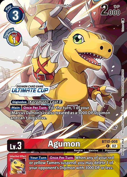 Agumon BT13-008 Crop image Wallpaper