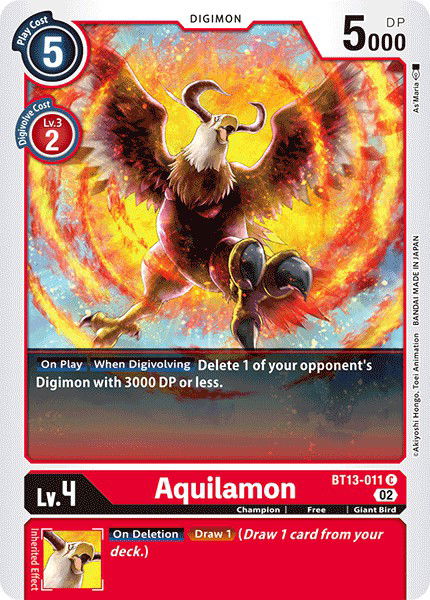 Aquilamon BT13-011 Crop image Wallpaper