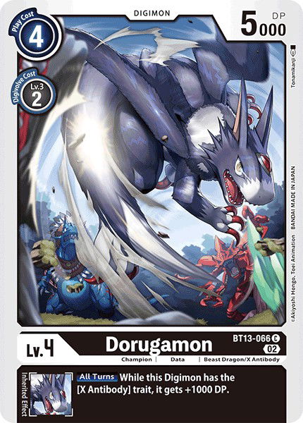 Dorugamon BT13-066 Crop image Wallpaper