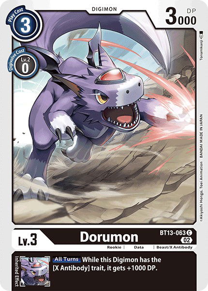 Dorumon BT13-063 Crop image Wallpaper