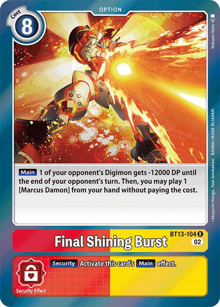 Final Shining Burst BT13-104 Crop image Wallpaper