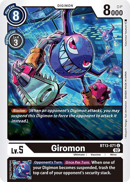 Giromon BT13-071 Crop image Wallpaper