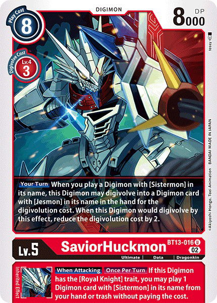 SaviorHuckmon BT13-016 Crop image Wallpaper