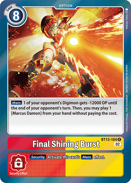 Final Shining Burst BT13-104 Full hd image