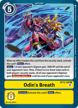 La respiration d'Odin BT13-106 image