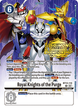 Royal Knights of the Purge BT13-110 image