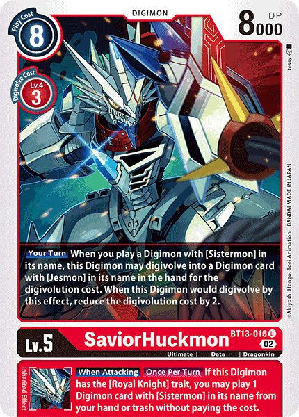 SaviorHuckmon BT13-016 Full hd image