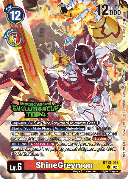 ShineGreymon BT13-018 Full hd image