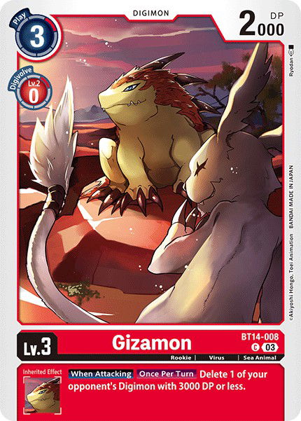 Gizamon BT14-008 Crop image Wallpaper