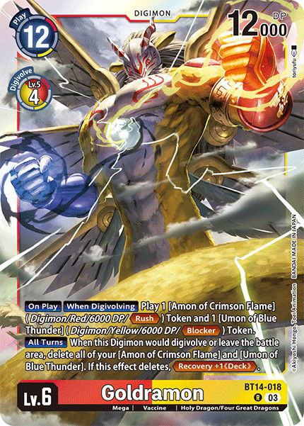 Goldramon BT14-018 Crop image Wallpaper