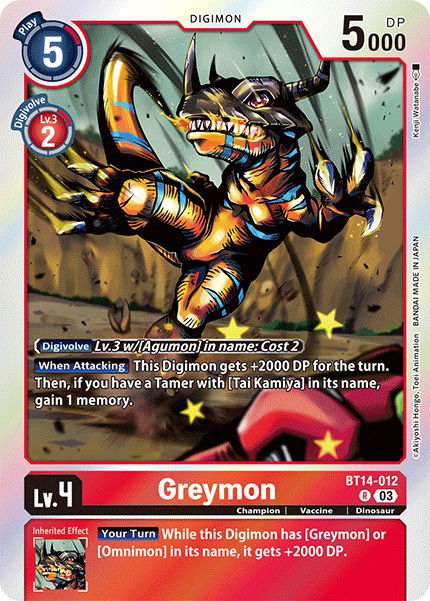 Greymon BT14-012 Crop image Wallpaper