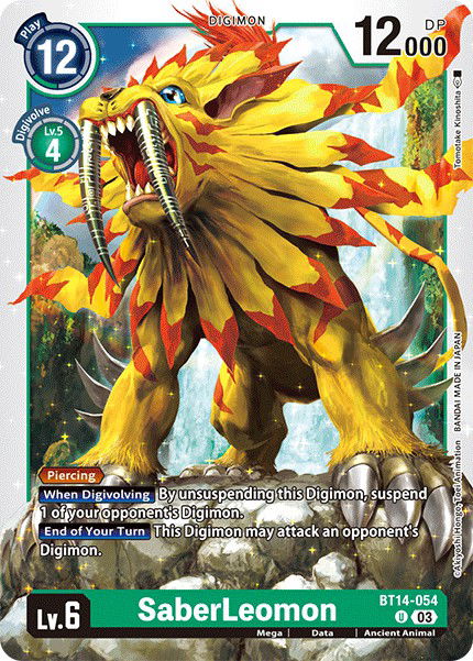 SaberLeomon BT14-054 Crop image Wallpaper