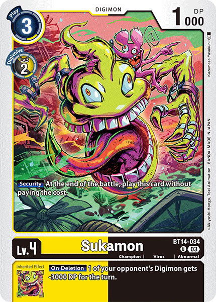 Sukamon BT14-034 Crop image Wallpaper