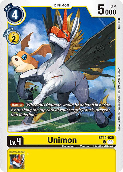 Unimon BT14-035 Crop image Wallpaper