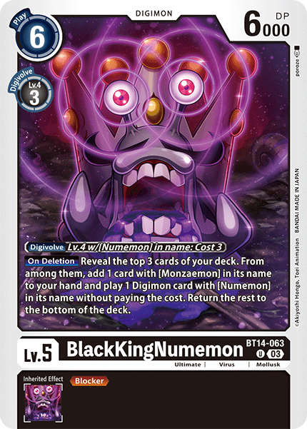 BlackKingNumemon BT14-063 Full hd image