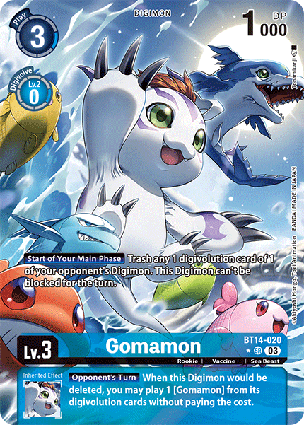 Gomamon BT14-020 Full hd image