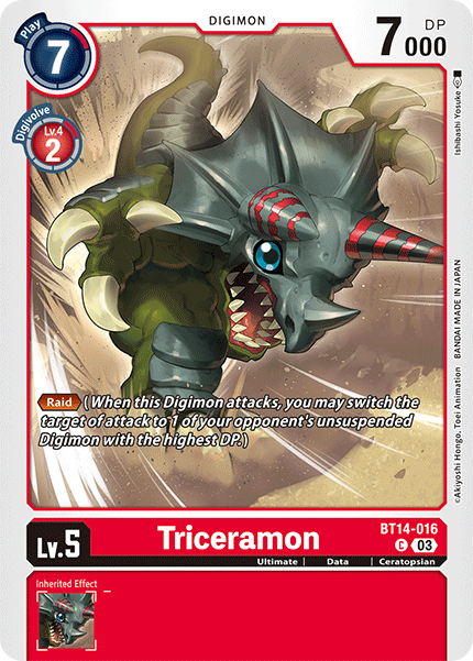 Triceramon BT14-016 Full hd image