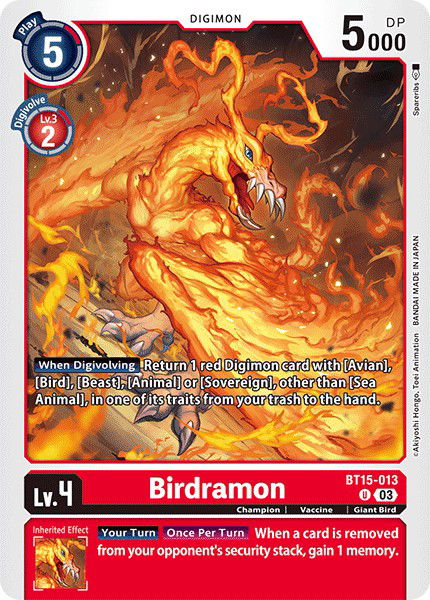 Birdramon BT15-013 Crop image Wallpaper