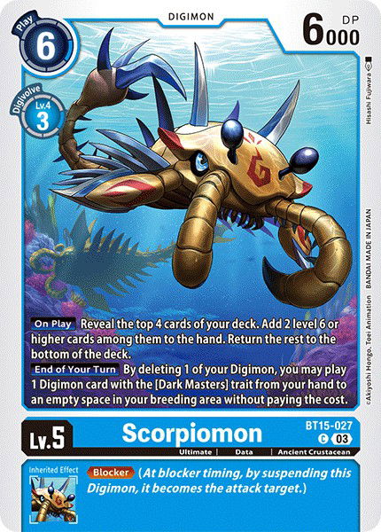 Scorpiomon BT15-027 Crop image Wallpaper