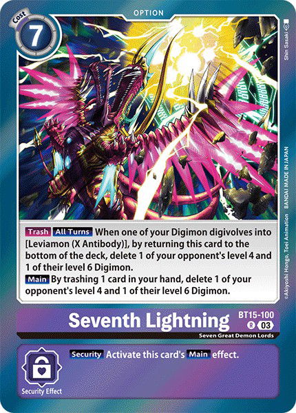 Seventh Lightning BT15-100 Crop image Wallpaper