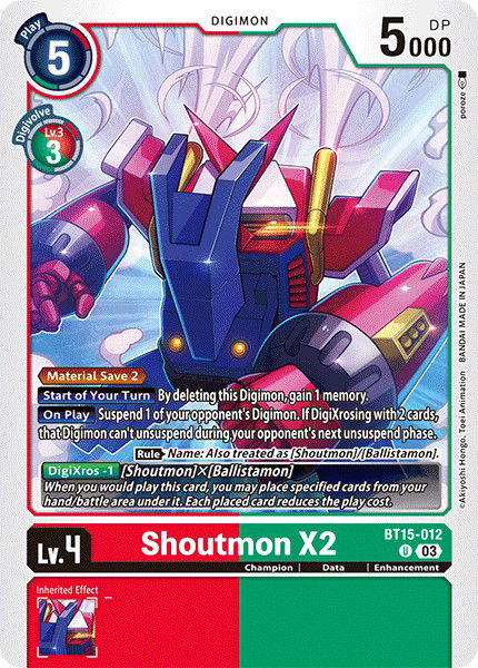 Shoutmon X2 BT15-012 Crop image Wallpaper