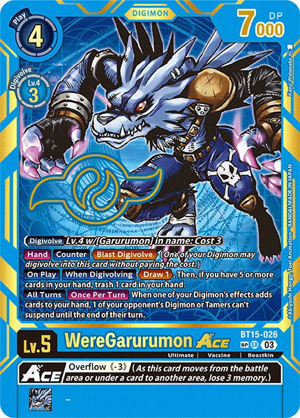 WereGarurumon ACE BT15-026 Crop image Wallpaper