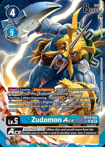 Zudomon ACE BT14-026 Crop image Wallpaper