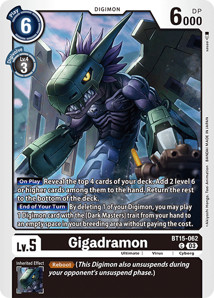 Gigadramon BT15-062 Full hd image