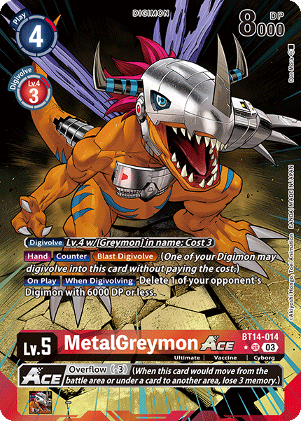 MetalGreymon ACE BT14-014 Full hd image