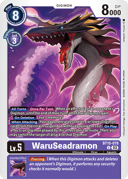 WaruSeadramon BT15-078 Full hd image