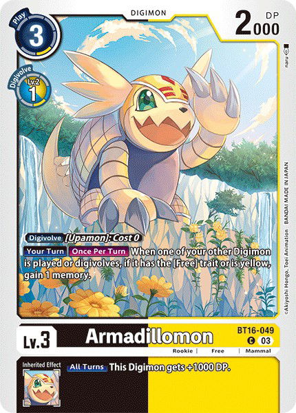 Armadillomon BT16-049 Crop image Wallpaper