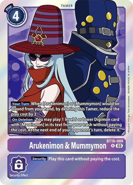 Arukenimon & Mummymon BT16-089 Crop image Wallpaper