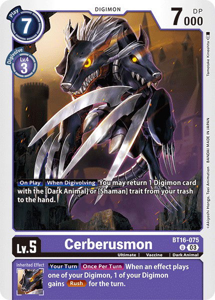 Cerberusmon BT16-075 Crop image Wallpaper