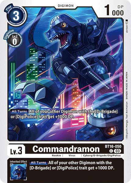 Commandramon BT16-050 Crop image Wallpaper