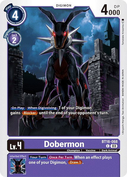 Dobermon BT16-068 Crop image Wallpaper